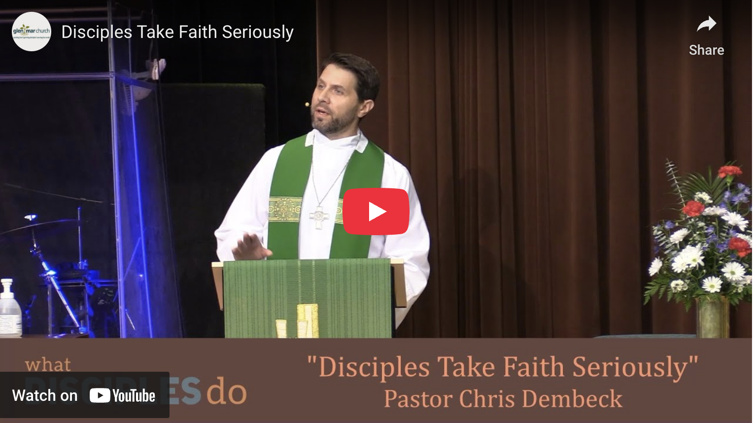 Disciples Take Faith Seriously
