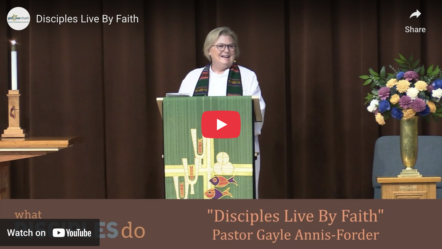 Disciples Live By Faith