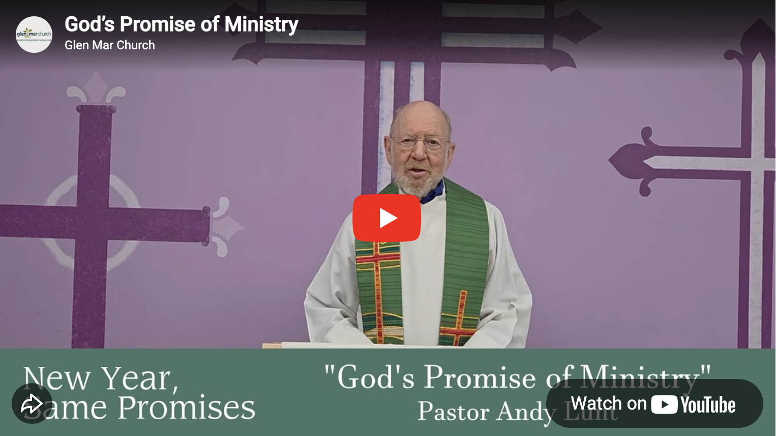 God's Promise of Ministry