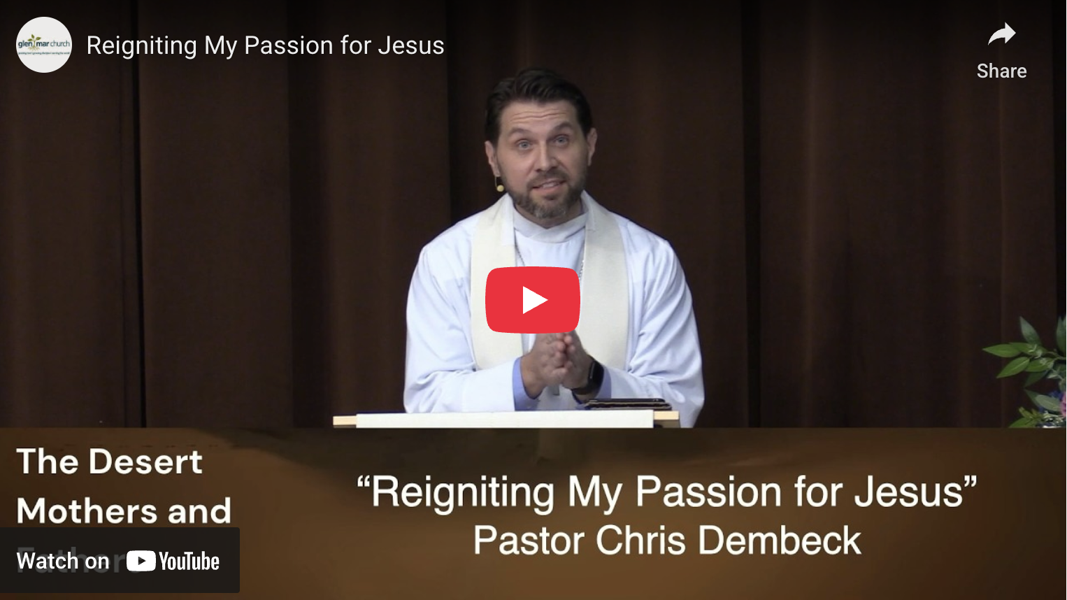 Reigniting My Passion for Jesus