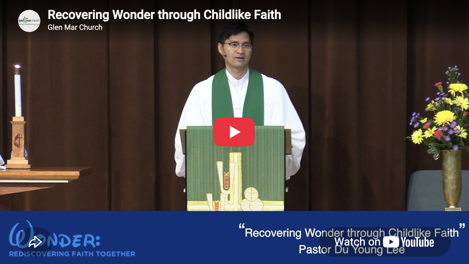 Wonder Rediscovering Faith Together