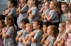 Kids singing VBS songs